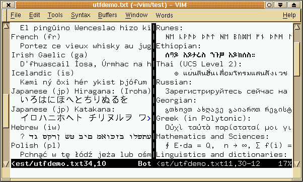 Editing Unicode